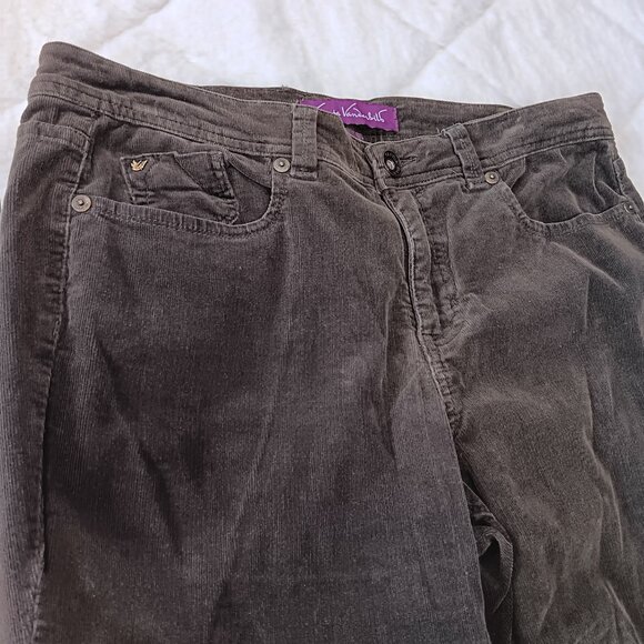 bootcut dark brown corduroy pants - Picture 5 of 14